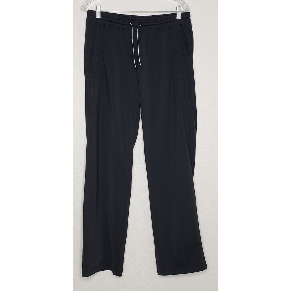 Adidas Womens Sweatpants Medium Black Drawstring Elastic Waist‎ Track Pants